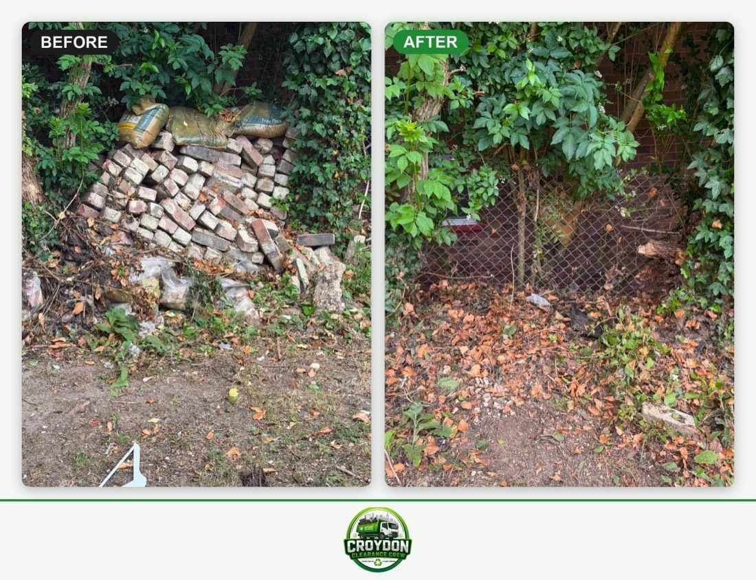 Builders waste removal in Croydon, brick and rubble cleared