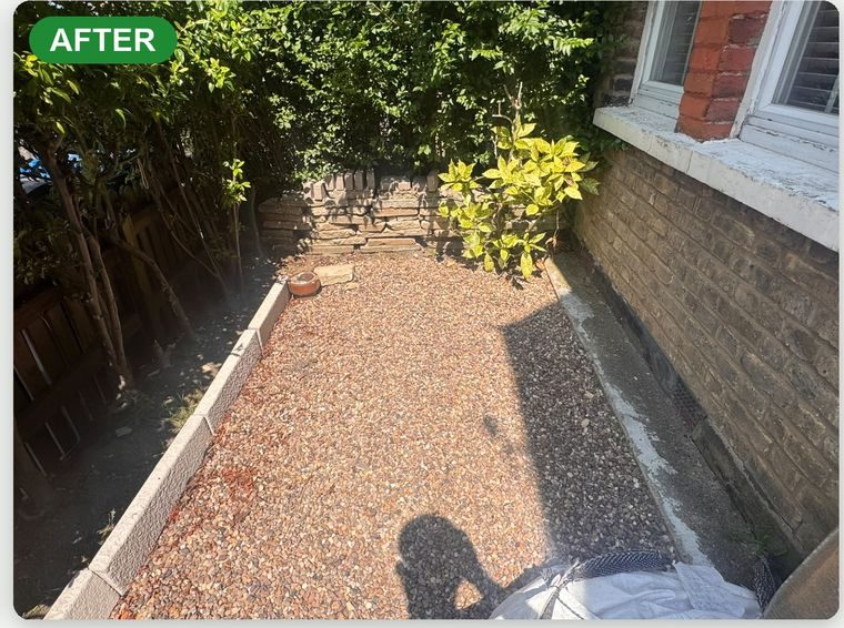 Area cleared of bagged rubble in Croydon